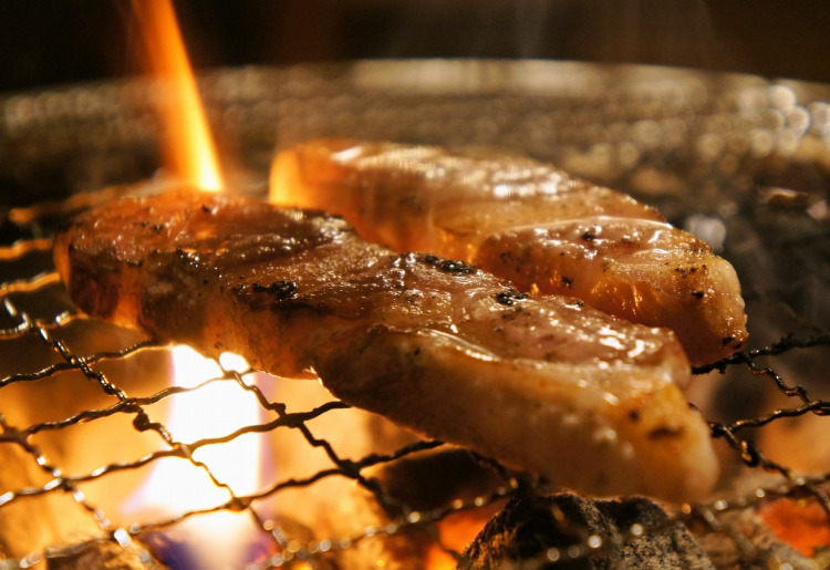 上州豚の炭火焼肉
